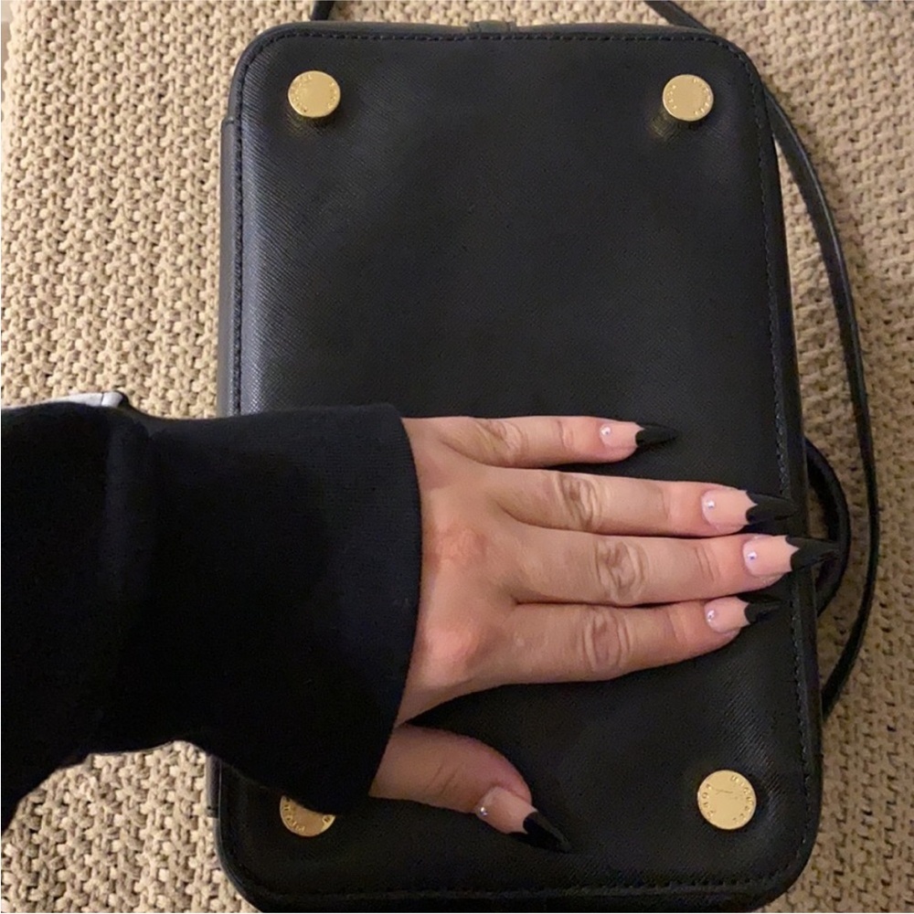 Michael Kors Black Leather Tote Bag - Picture 3 of 8